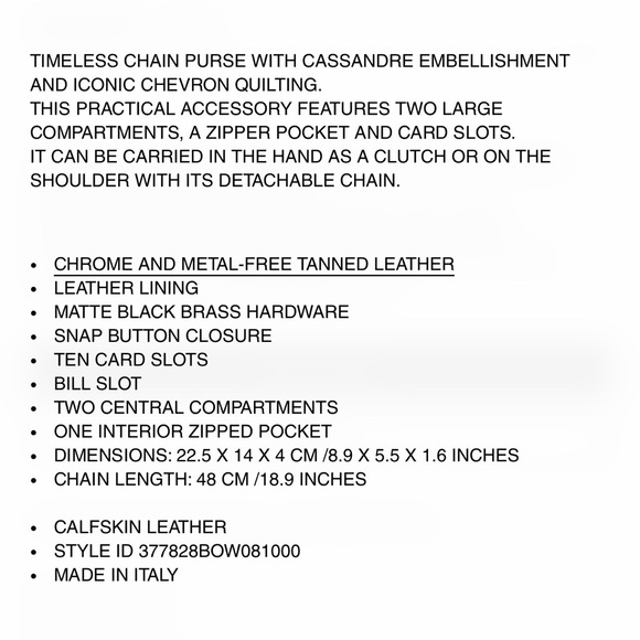 SAINT LAURENT CLASSIC CASSANDRE - Picture 8 of 8